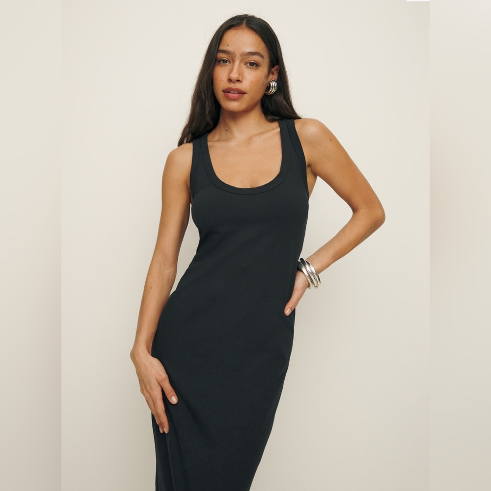 Reformation Bijou Black Tank Dress - Picture 2 of 8
